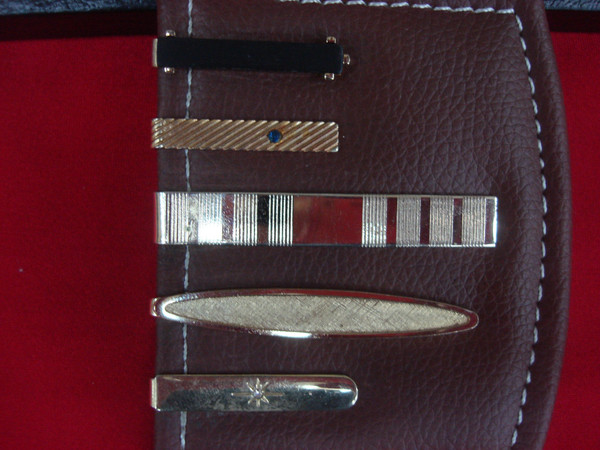 Vintage Gold Tone Tie Clips (5-Piece Lot) - Unique & Stylish Set #248