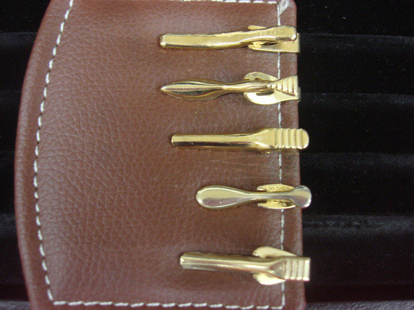 Vintage Gold-Tone Tie Clip Set of 5 - Unique & Stylish Collection #249