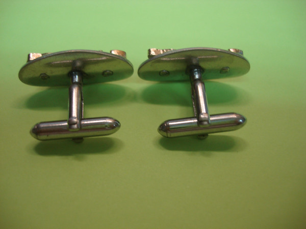 Vintage Custom Dan Two-Tone Baseball Cufflinks - New York Yankees Gift
