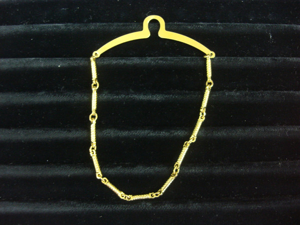 Vintage Gold Tone Tie Chain - Statement Accessory #269