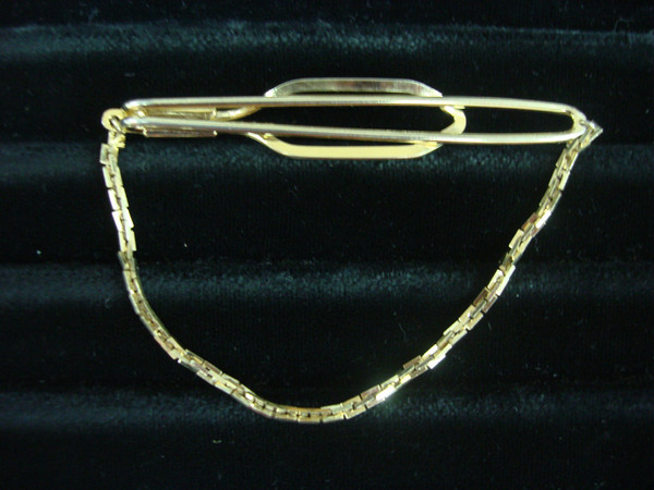 Vintage Hickok Gold-Tone Tie Bar Chain - Classic Style #272