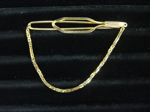 Vintage Hickok Gold-Tone Tie Bar Chain - Classic Style #272