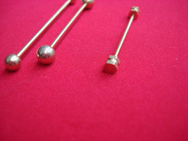 Vintage Gold-Tone Shirt Collar Bars Set of 3 - Unique & Stylish Accessories