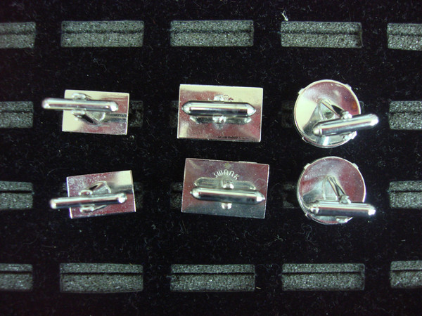 Vintage Silver Tone Cufflinks - 3 Unique Pairs #288 - Timeless Elegance