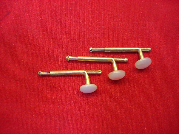 Vintage Mother-of-Pearl Shirt Studs (3 Piece Set) - Estate Jewelry