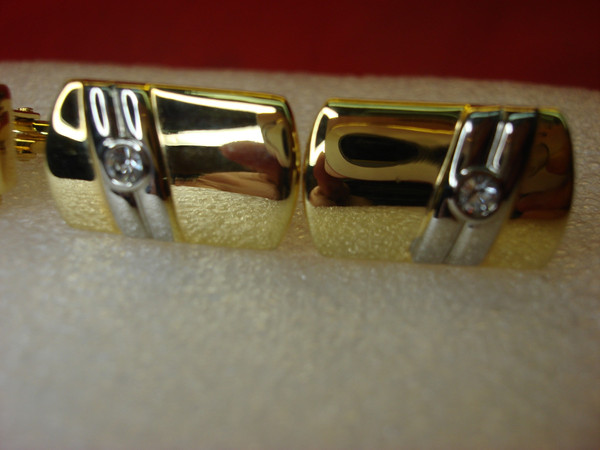 Vintage Gold-Tone Cufflinks (3 Pairs) - Christian Dior & Minimalist Design #304
