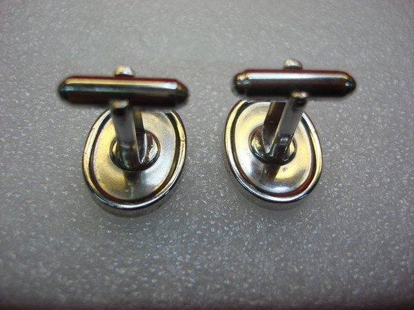 Vintage Sterling Silver Cufflinks with Initial W - Men's Cuff Links Gift #331