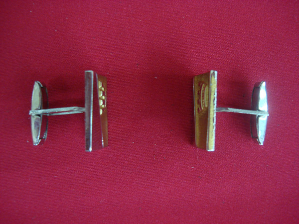 Vintage Silver & Gold Tone Cufflinks - Unique Pair #321