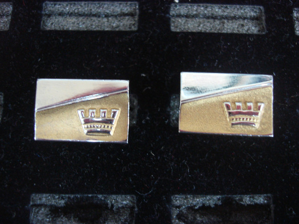 Vintage Silver & Gold Tone Cufflinks - Unique Pair #321