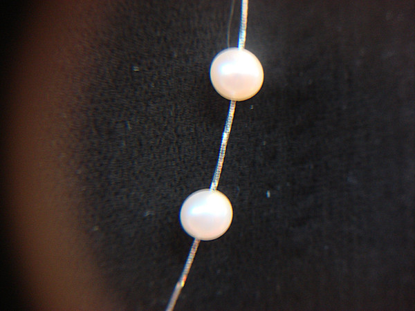 Elegant 14K White Gold Pearl Necklace (17