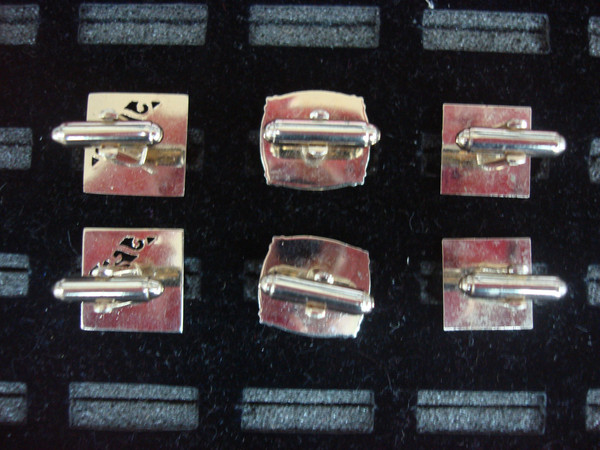 Vintage Gold Tone Cufflinks (3 Pairs) - Unique & Stylish Set