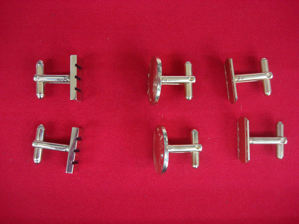 Vintage Gold Tone Cufflinks - 3 Unique Pairs -  Men's Fashion Accessories #384
