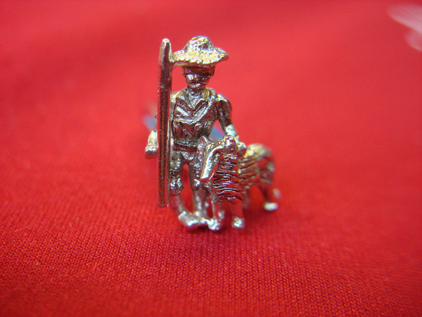 Vintage Sarah Coventry Tom Sawyer Cufflinks - 3D Silver Tone - #5931