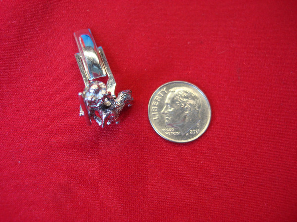 Vintage Sarah Coventry Tom Sawyer Cufflinks - 3D Silver Tone - #5931