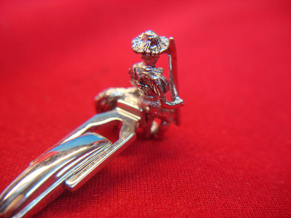 Vintage Sarah Coventry Tom Sawyer Cufflinks - 3D Silver Tone - #5931