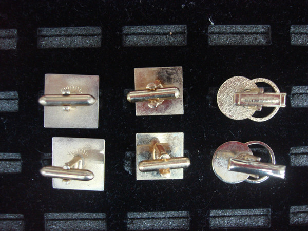 Vintage Gold Tone Cufflinks (3 Pairs) - Unique & Stylish Set #391