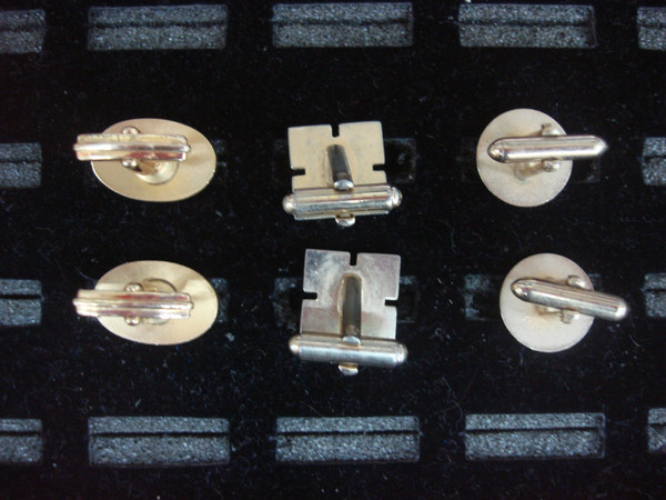 Vintage Gold Tone Cufflinks - 3 Unique Pairs | Classic & Elegant Accessories