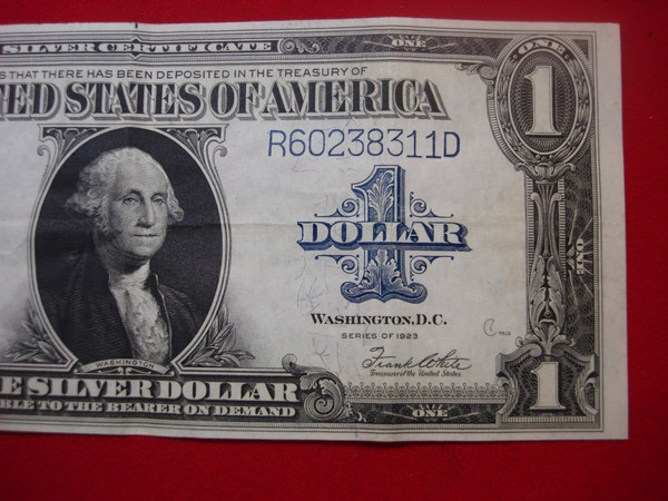 1923 $1 Silver Certificate - Speelman/White, High Grade, Excellent Condition