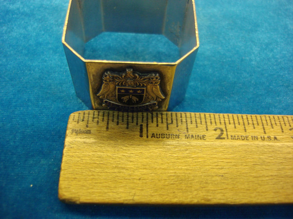 Vintage Leeds Coat of Arms Napkin Ring - Yorkshire, UK Souvenir
