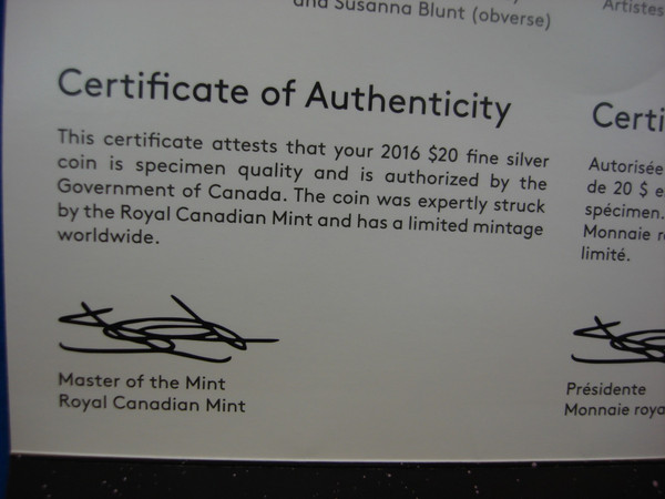 2016 Canada Star Trek Silver Coin - .9999 Fine Silver - Ships Enterprise - Excellent Condition