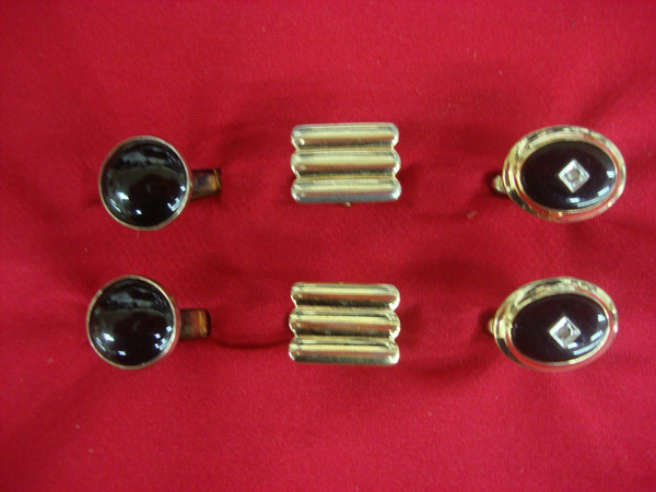 Vintage Gold Tone Cufflinks - 3 Unique Pairs (Classic Design) #361