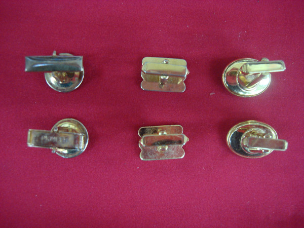Vintage Gold Tone Cufflinks - 3 Unique Pairs (Classic Design) #361