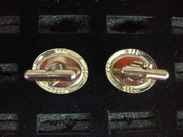 Vintage Gold Tone Cufflinks - Unique & Elegant Pair #365