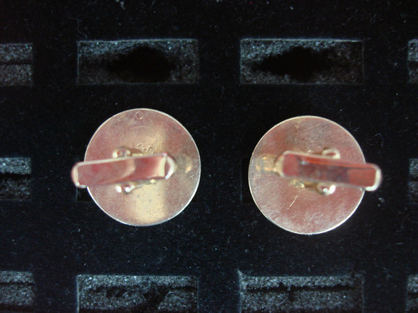 Vintage Swank Gold Tone Cufflinks - 'MP' Initials - Unique & Stylish Gift #372