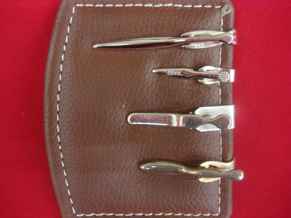 Vintage Silver Tone Tie Clips (Lot of 4) - Unique & Stylish Pre-Owned Designs