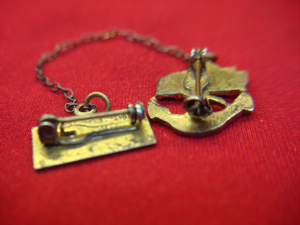 Vintage WWII U.S. Navy Son In Service Pins - Sterling Silver Gilt & Enamel - Homefront Set