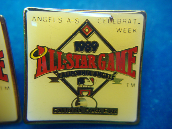 1989 MLB All-Star Game Lapel Pins - California Angels - Set of 3 (New & Unworn)