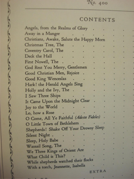 Vintage Christmas Carol Booklets (Set of 5) - 27 Carols - The Wood Collection - No. 400