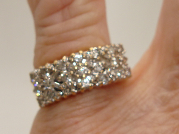 JCR 14K Solid Gold Diamond Ring - 1ctw, Size 6.5, Vintage Sparkle