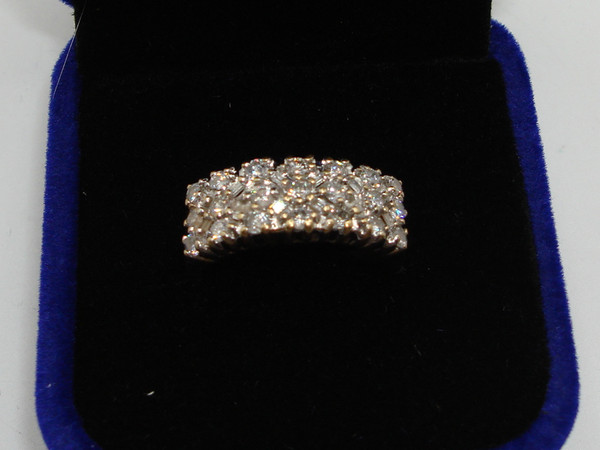 JCR 14K Solid Gold Diamond Ring - 1ctw, Size 6.5, Vintage Sparkle