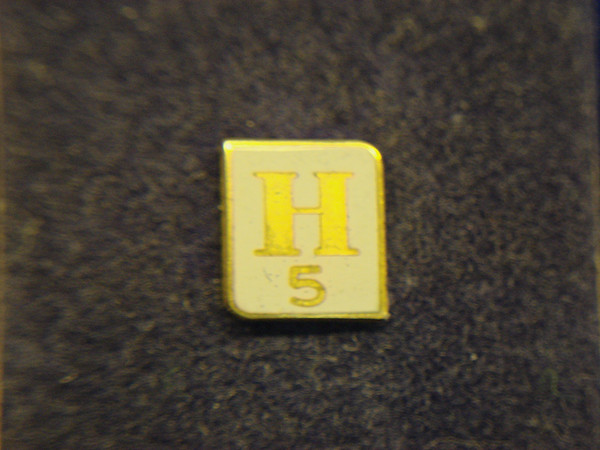 Vintage Honeywell Lapel Pin (Hat Pin) - Gold Tone Enamel, Pristine Condition