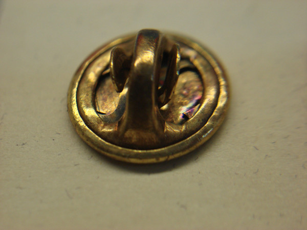 Vintage Honeywell Lapel Pin (Hat Pin) - Gold Tone Enamel, Pristine Condition