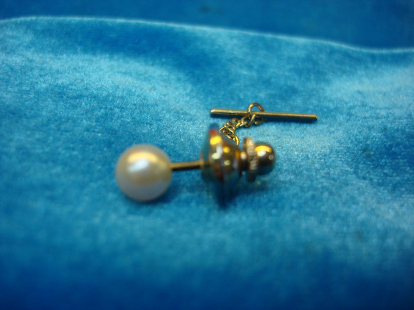 Vintage Simulated Pearl Tie Tac/Lapel Pin - Great Condition #455
