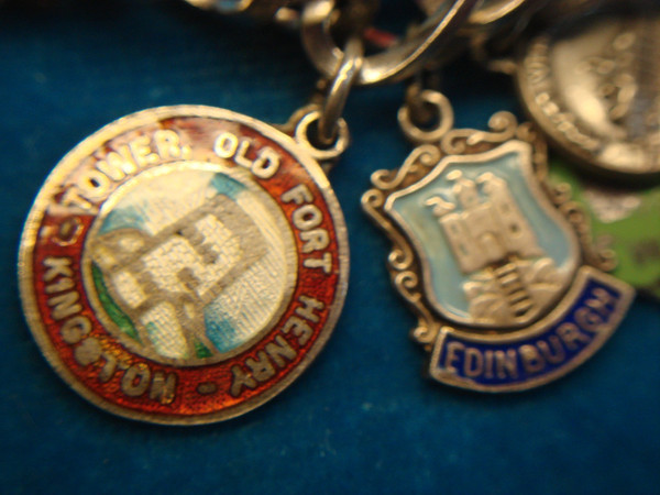 Vintage Sterling Silver Charm Bracelet | 20+ USA, UK, Canada & Germany Charms
