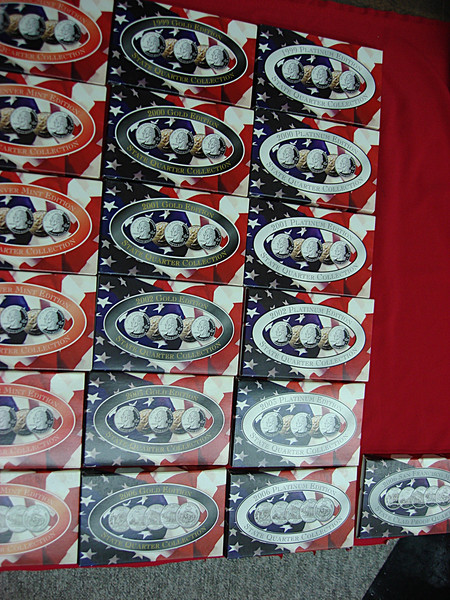 1999-2006 State Quarter Sets (BU) - Philadelphia & Denver Mints + Layered Gold & Platinum