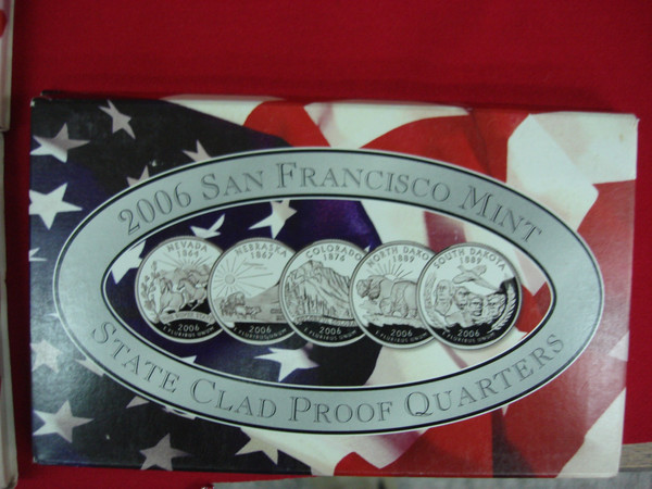 1999-2006 State Quarter Sets (BU) - Philadelphia & Denver Mints + Layered Gold & Platinum