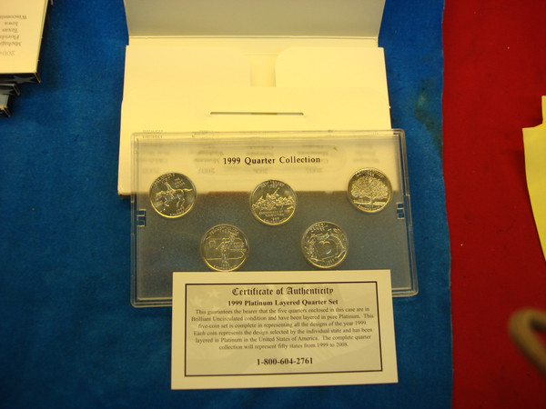 1999-2006 State Quarter Sets (BU) - Philadelphia & Denver Mints + Layered Gold & Platinum