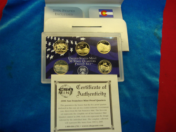 1999-2006 State Quarter Sets (BU) - Philadelphia & Denver Mints + Layered Gold & Platinum