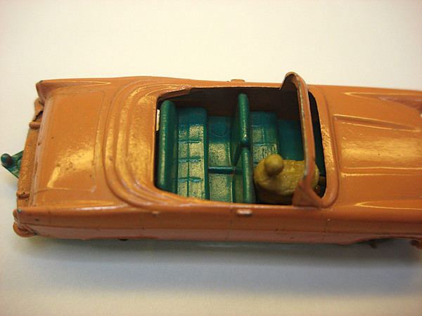 Vintage Lesney No. 39A Pink Ford Zodiac Convertible Diecast Model Car - Good Condition