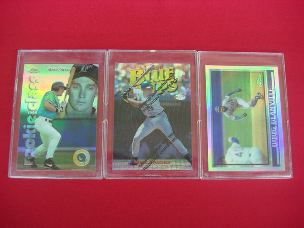 Topps Chrome & Finest Mike Sweeney Rookie RC Baseball Card Lot (3 Cards)