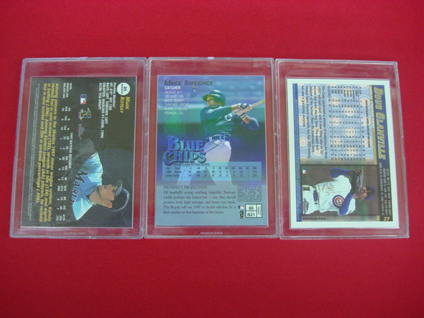 Topps Chrome & Finest Mike Sweeney Rookie RC Baseball Card Lot (3 Cards)
