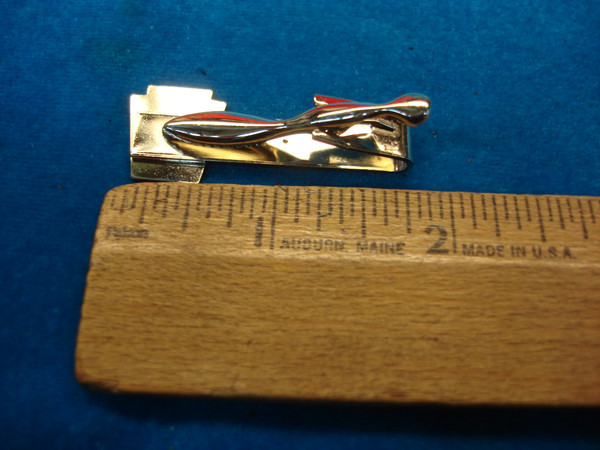 Vintage Little League Baseball Tie Clip - Silver Tone Enamel, Collectible