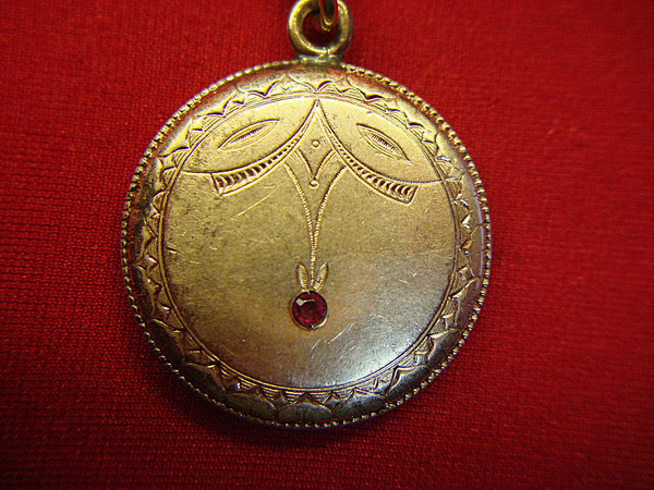 Antique Gold Filled Fob Watch Chain with Fancy Motif - Excellent Condition