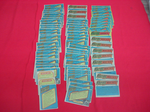 Vintage 1980 Topps Star Wars: The Empire Strikes Back Trading Card Lot (76 Cards)