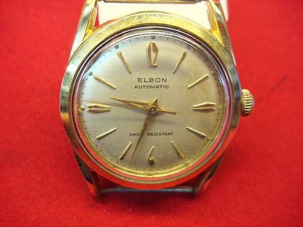 Vintage Elbon Automatic Wristwatch - 17 Jewels Winton, Gold-Filled Case - Runs & Keeps Time