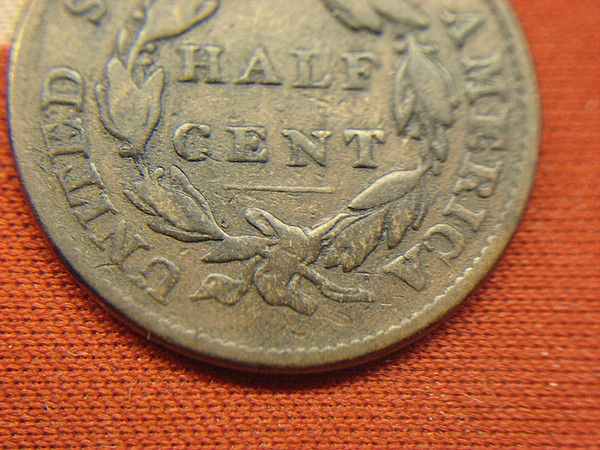 1826 USA Classic Head Half Cent Coin - Excellent Condition Copper
